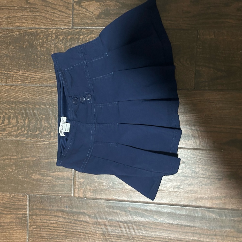 Childrens Place Navy Pleated Skort